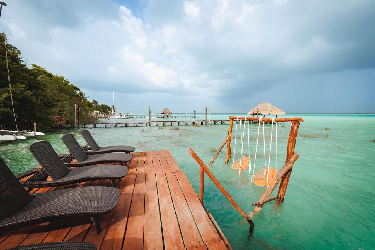 El Buho Lagoon Bacalar Eksteriør billede
