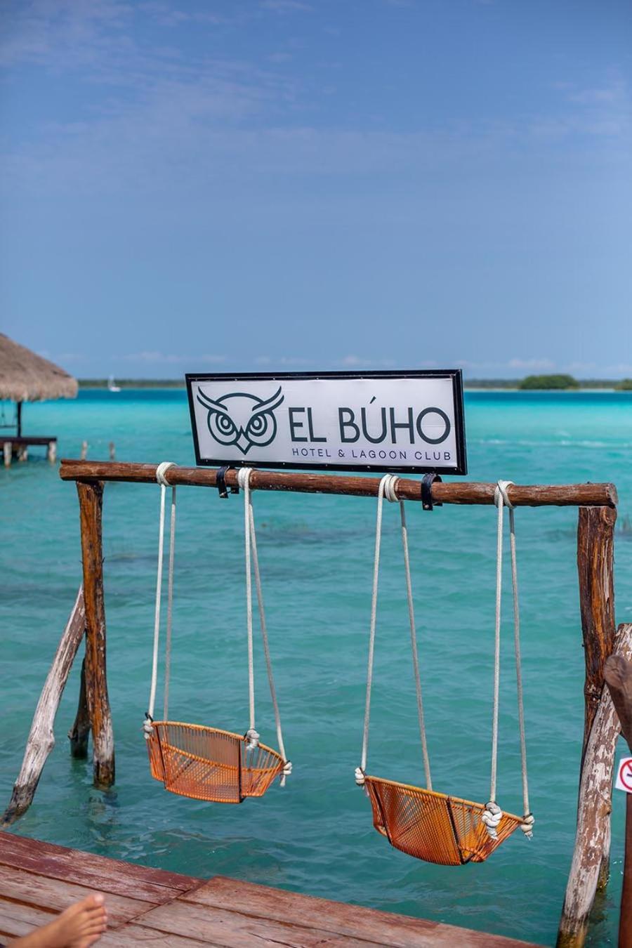 El Buho Lagoon Bacalar Eksteriør billede