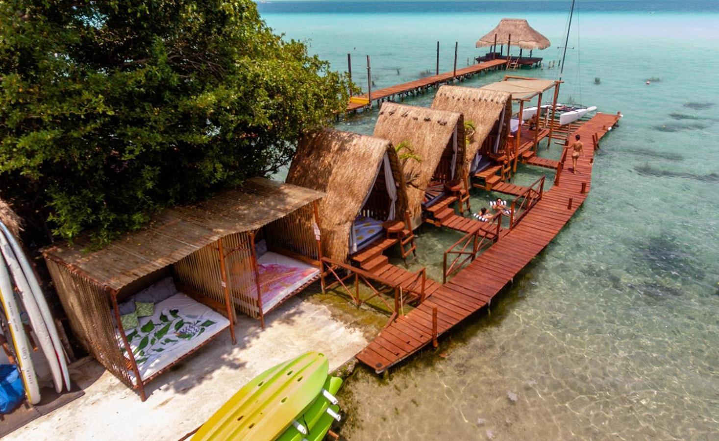 El Buho Lagoon Bacalar Eksteriør billede