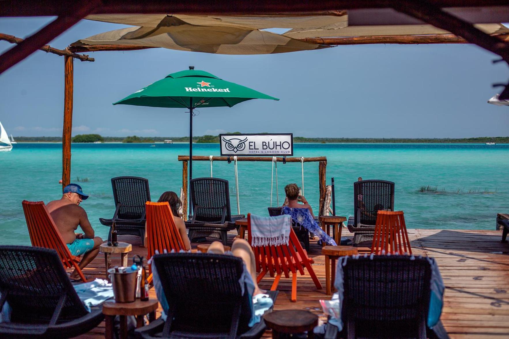 El Buho Lagoon Bacalar Eksteriør billede